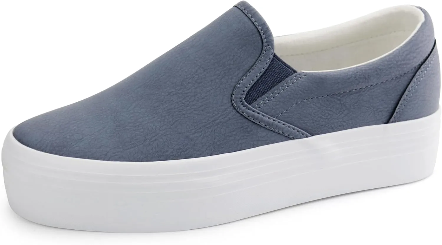JABASIC Women Slip-on Platform Loafers Casual Comfortable Loafer Shoes