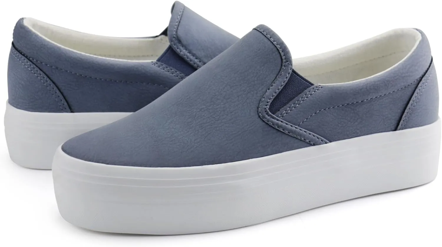 JABASIC Women Slip-on Platform Loafers Casual Comfortable Loafer Shoes