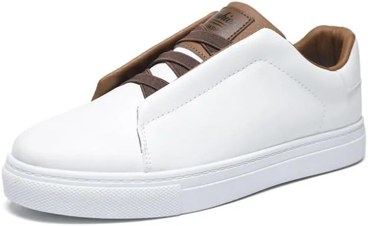 Jayce Court Sneaker Men Casual Slip On Pickleball Non-Slip Leather Shoes Sport Walking Outdoor Fashion Shoes