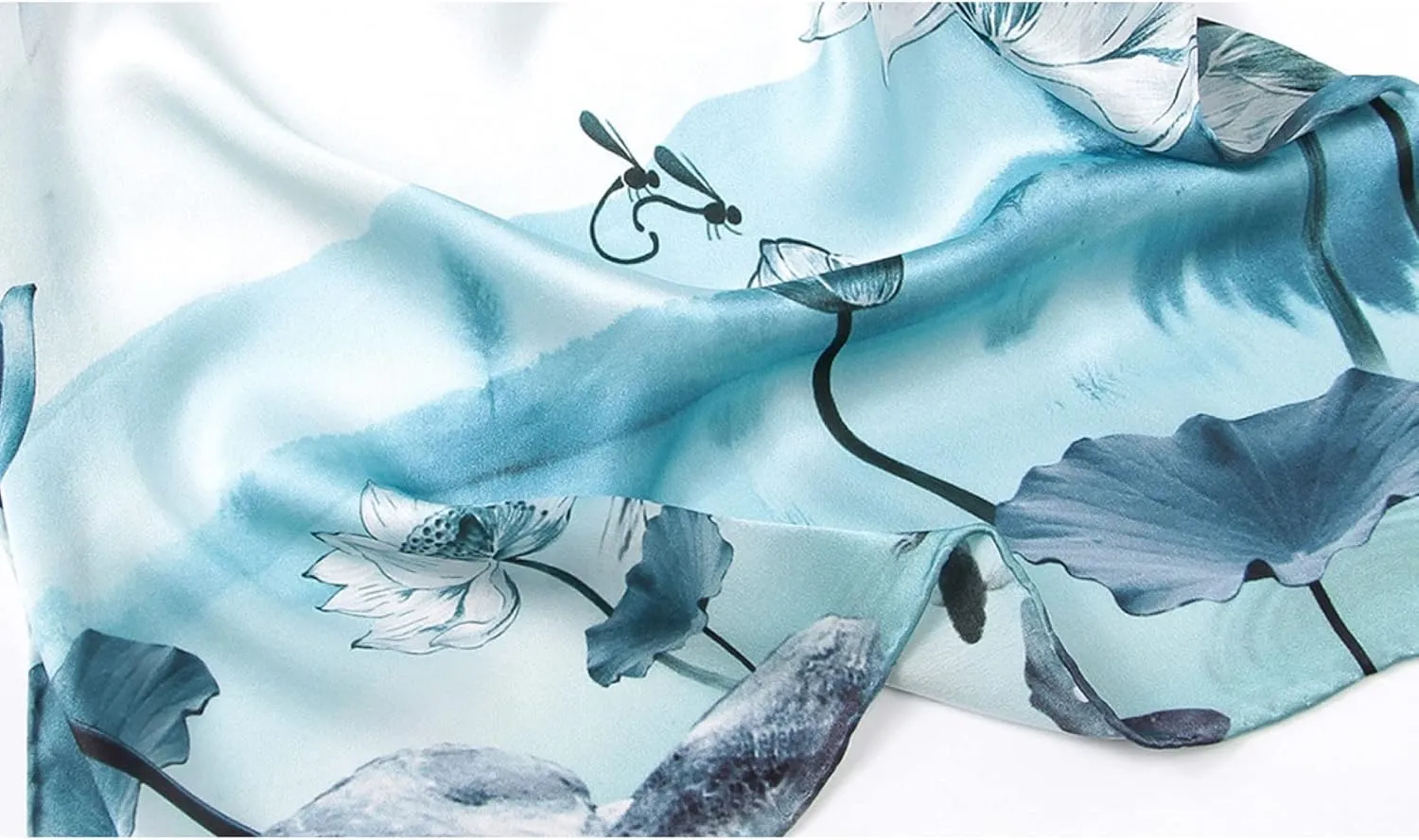 Jeelow 100% Mulberry Pure Real Silk Scarf Lightweight Chiffon Shawls And Wraps Sheer For Women Oblong
