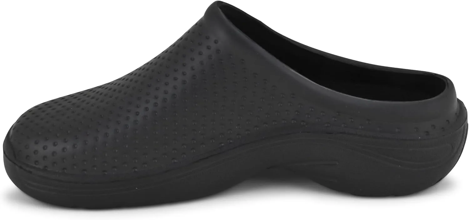 JEFFRICO Breathable Clogs for Women - Lightweight Slip-On Garden, Nursing & Work Shoes with Arch Support - Work Clogs Comfortable EVA Footwear