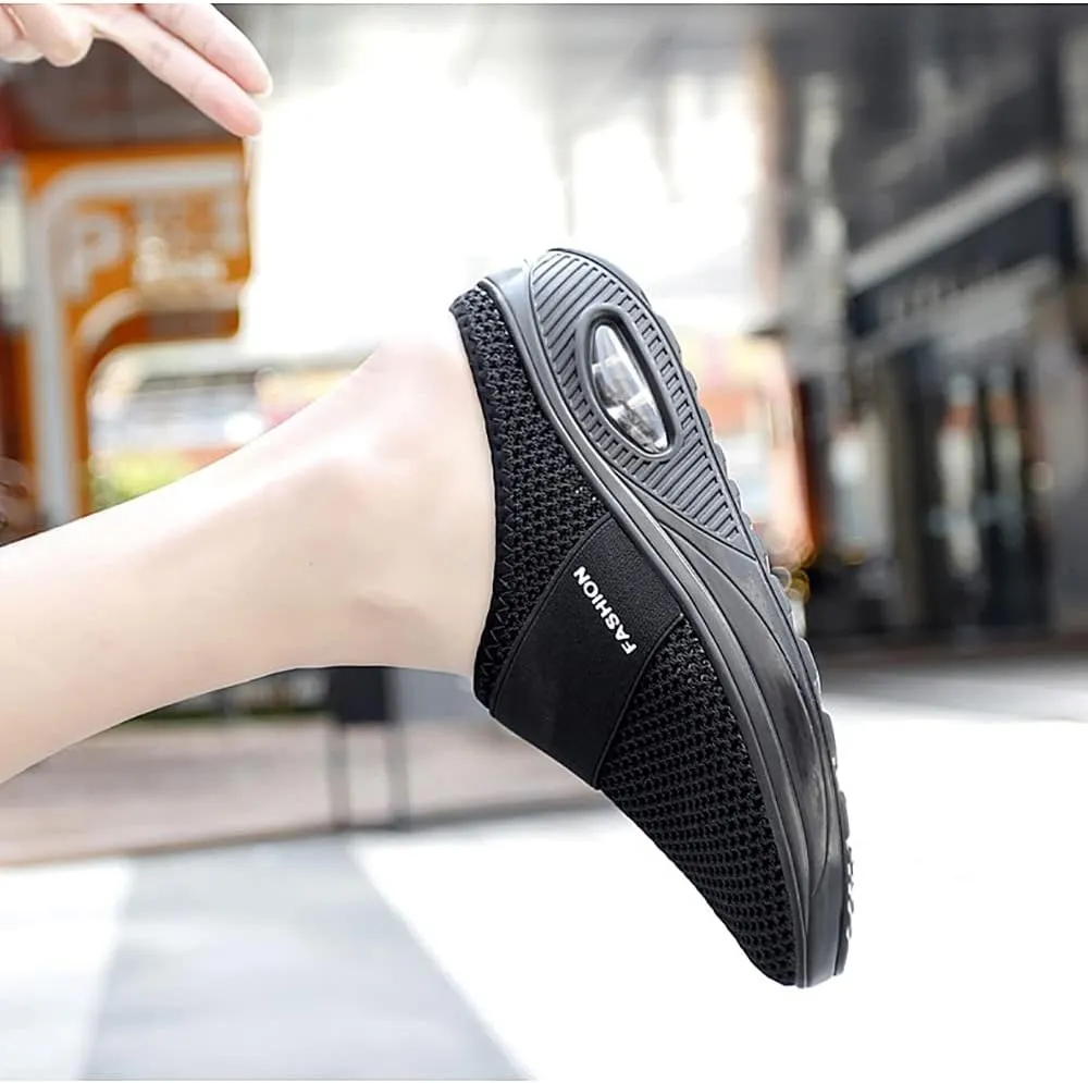 JITUUE Women's Garden Clogs Mesh Slip-on Slippers Summer Breathable Lightweight Quick Drying Garden Shoes Outdoor Walking Slippers