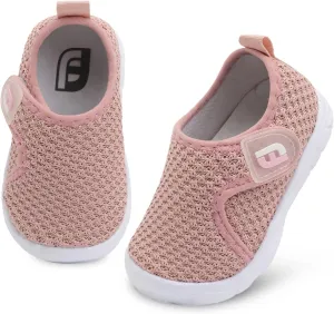 JOINFREE Toddler Boys Girls Barefoot Shoes Breathable Kids Sneakers Lightweight Walking Shoes Slip On Tennie Shoes Wide School Shoes