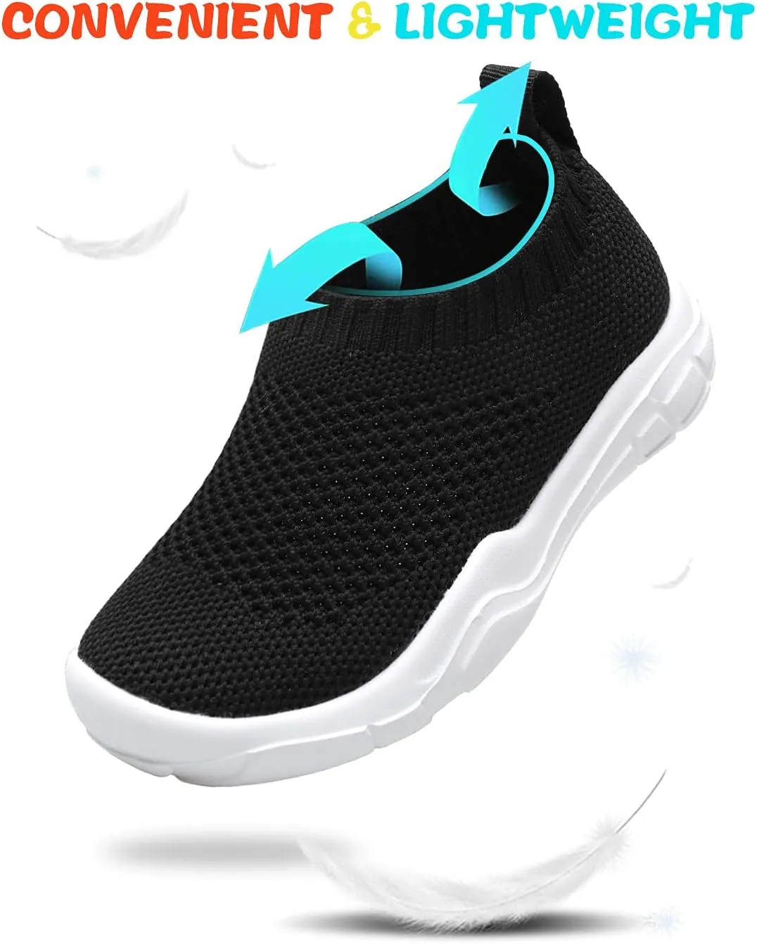 JOINFREE Toddler Boys Girls Sneaker Slip On Shoes Kids Lightweight Breathable Walking Shoes
