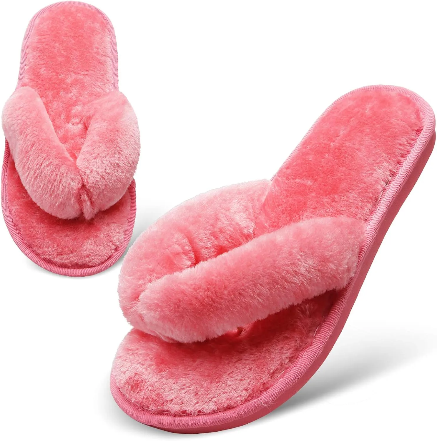 JOINFREE Women's Bedroom Slippers Comfort Four Season Classy Indoor Spa Slide Shoes