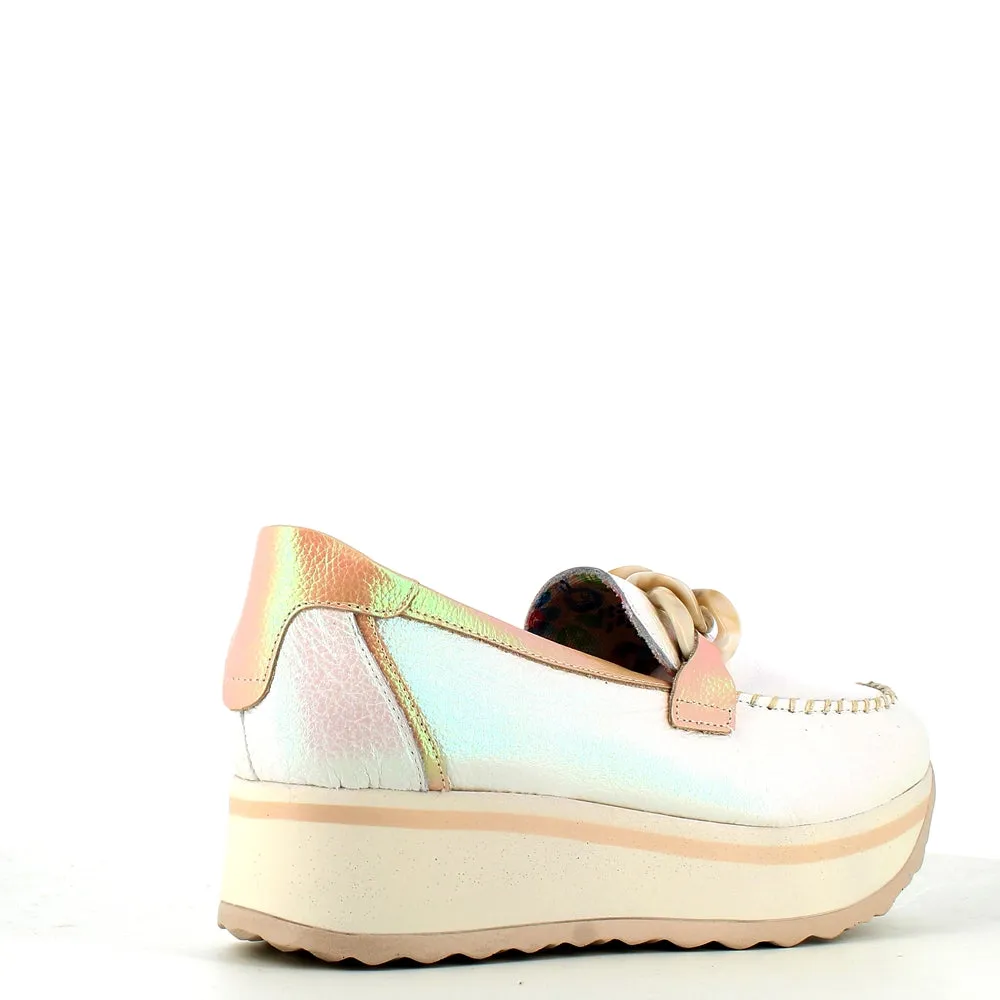 Jose Saenz Wedge Loafer Ice