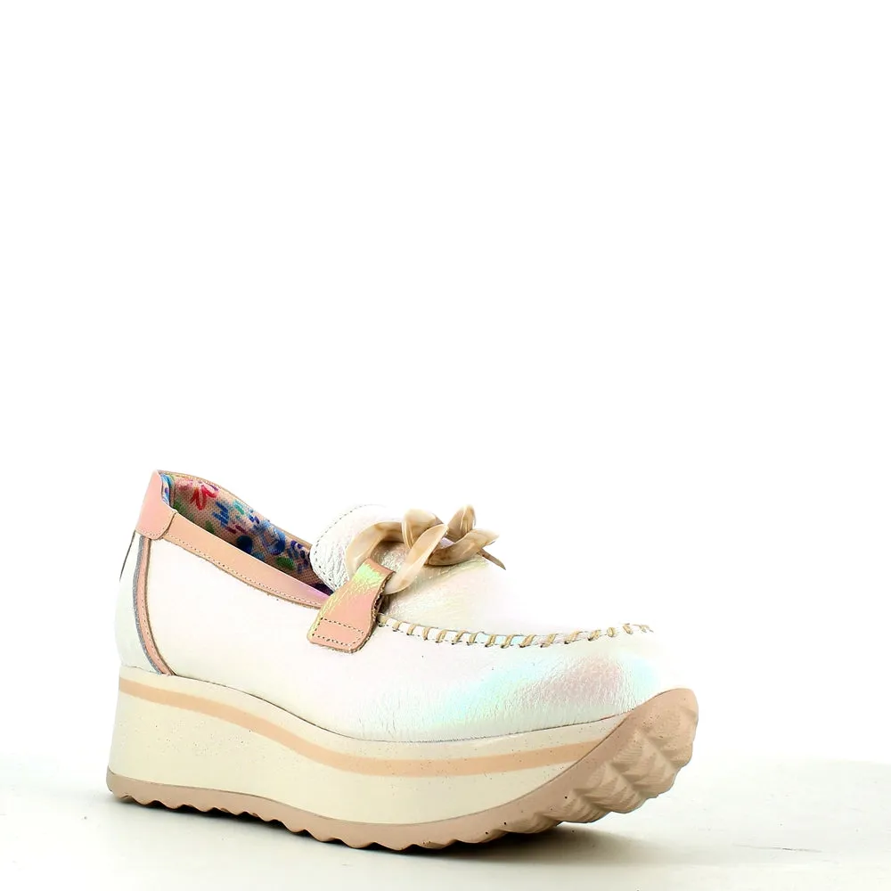 Jose Saenz Wedge Loafer Ice
