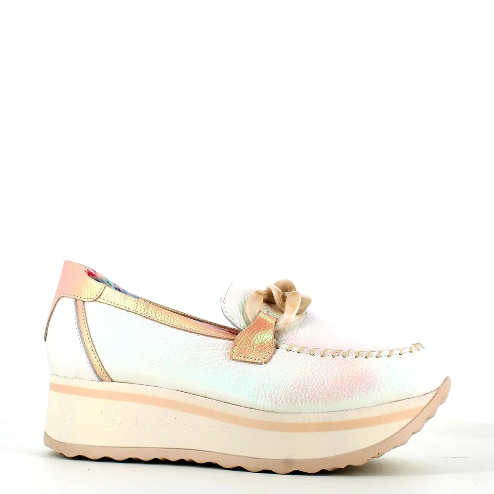 Jose Saenz Wedge Loafer Ice