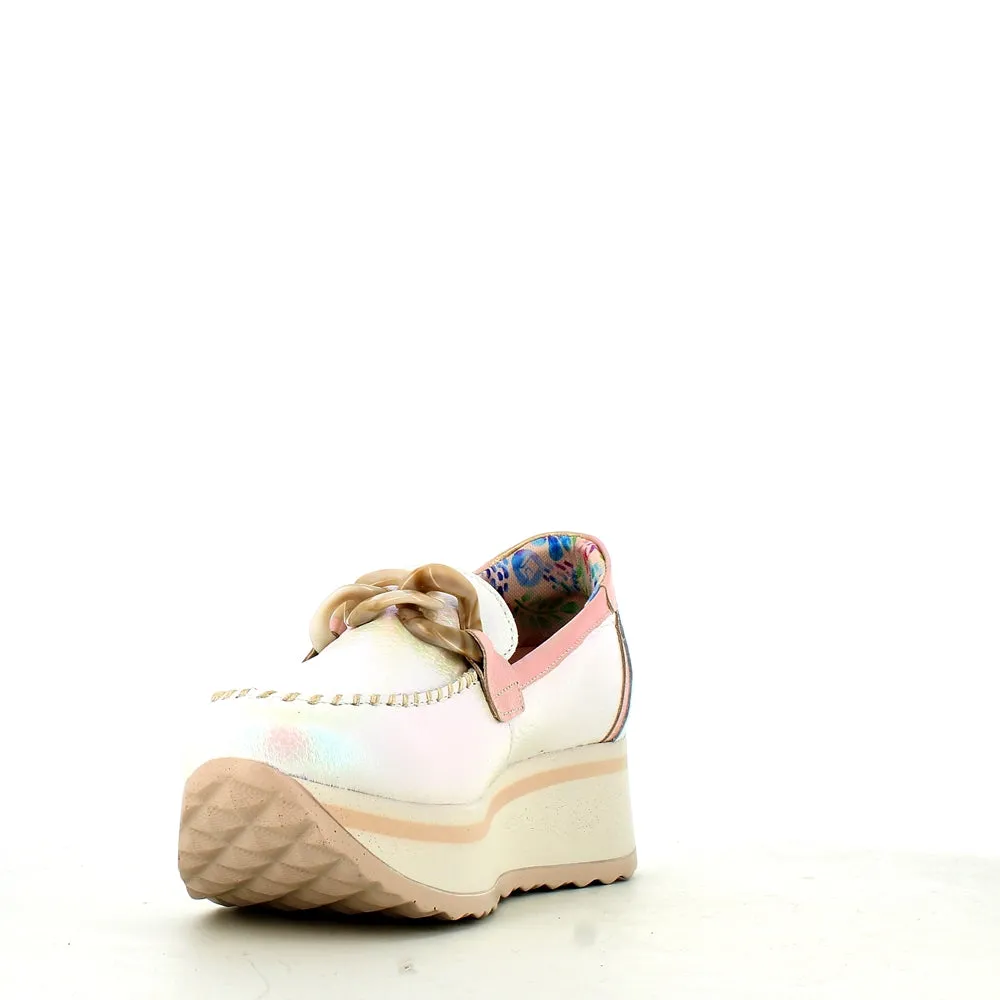 Jose Saenz Wedge Loafer Ice