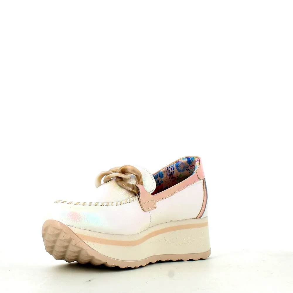 Jose Saenz Wedge Loafer Ice