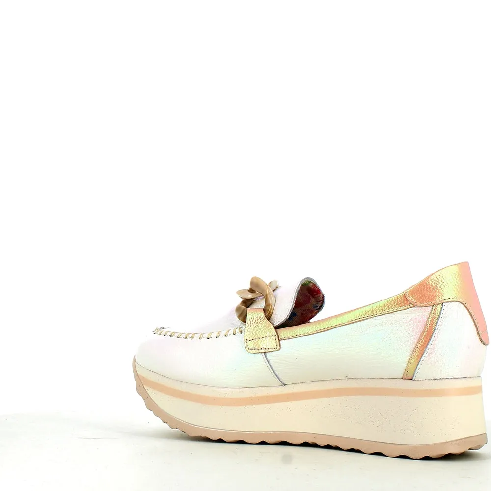 Jose Saenz Wedge Loafer Ice