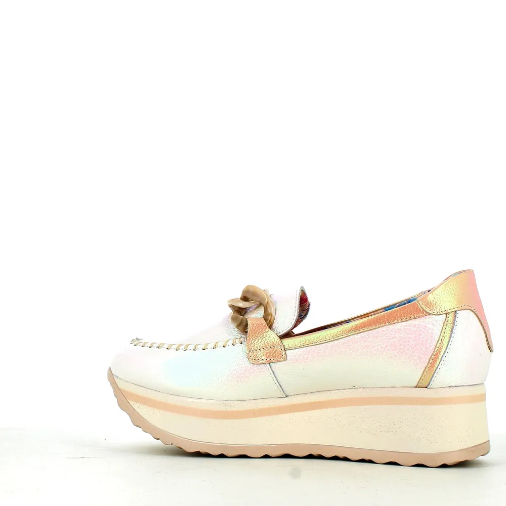 Jose Saenz Wedge Loafer Ice