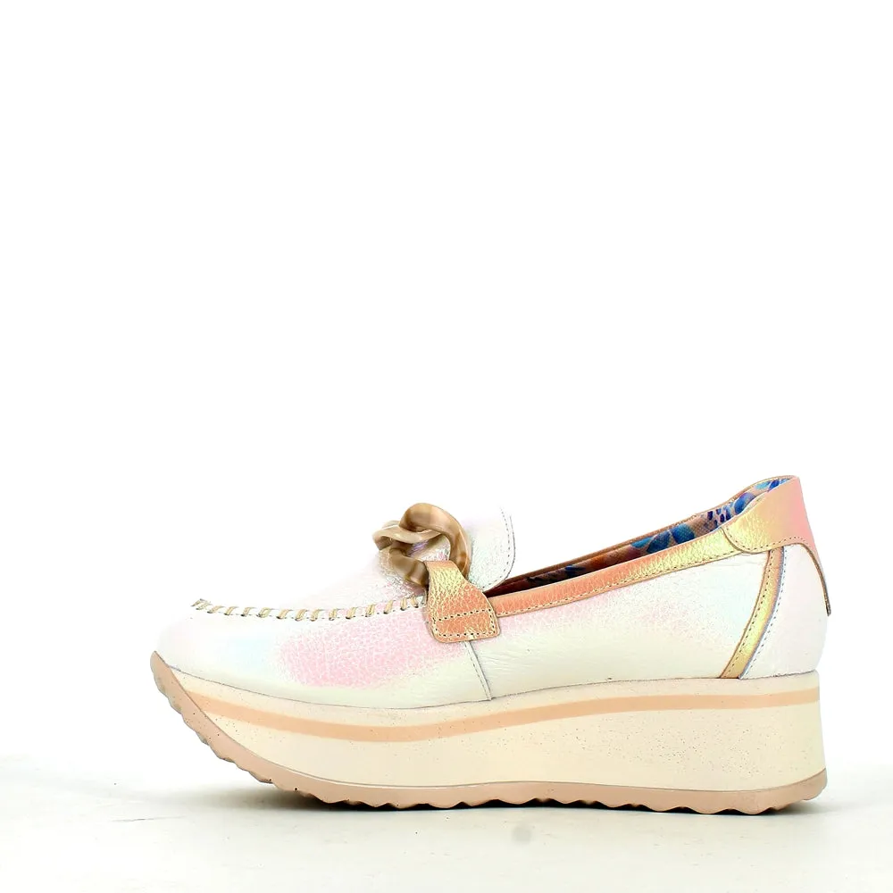 Jose Saenz Wedge Loafer Ice