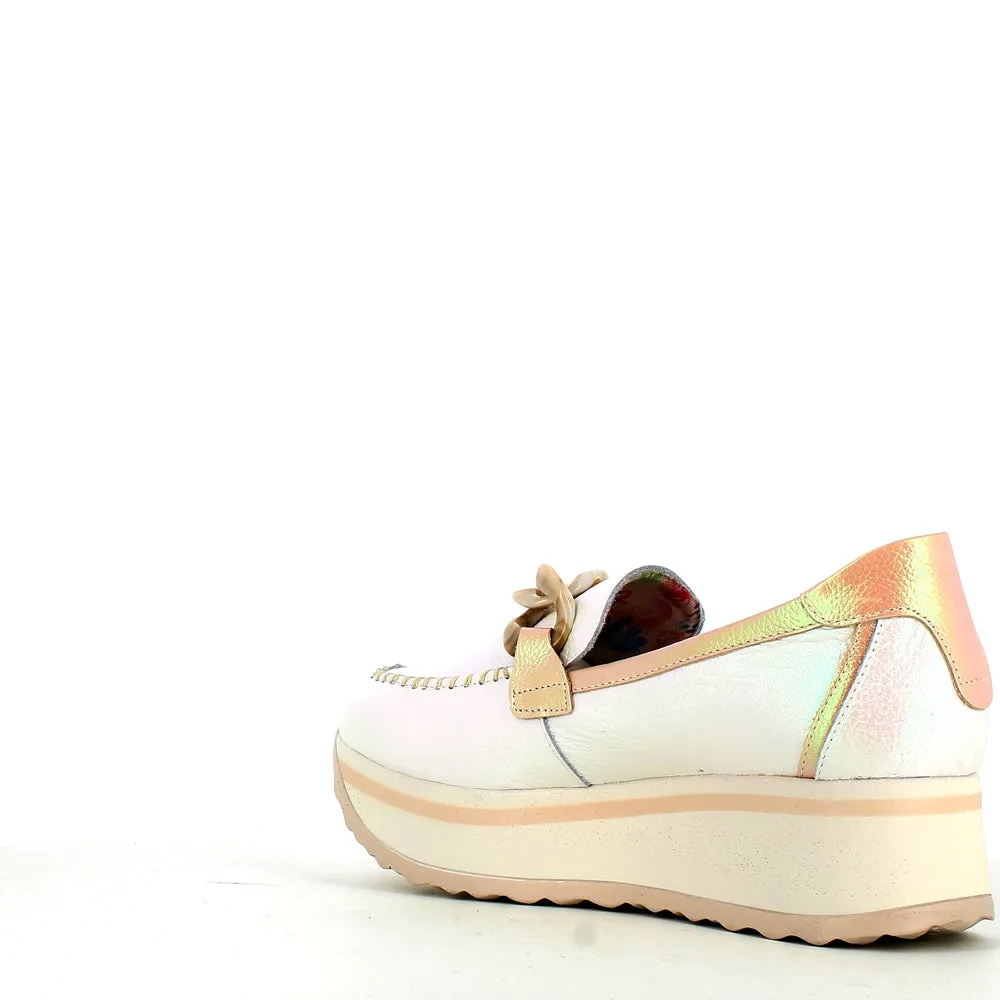 Jose Saenz Wedge Loafer Ice