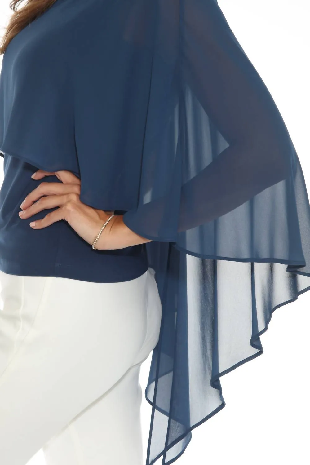 Joseph Ribkoff - Lightweight Chiffon Layered Blouse