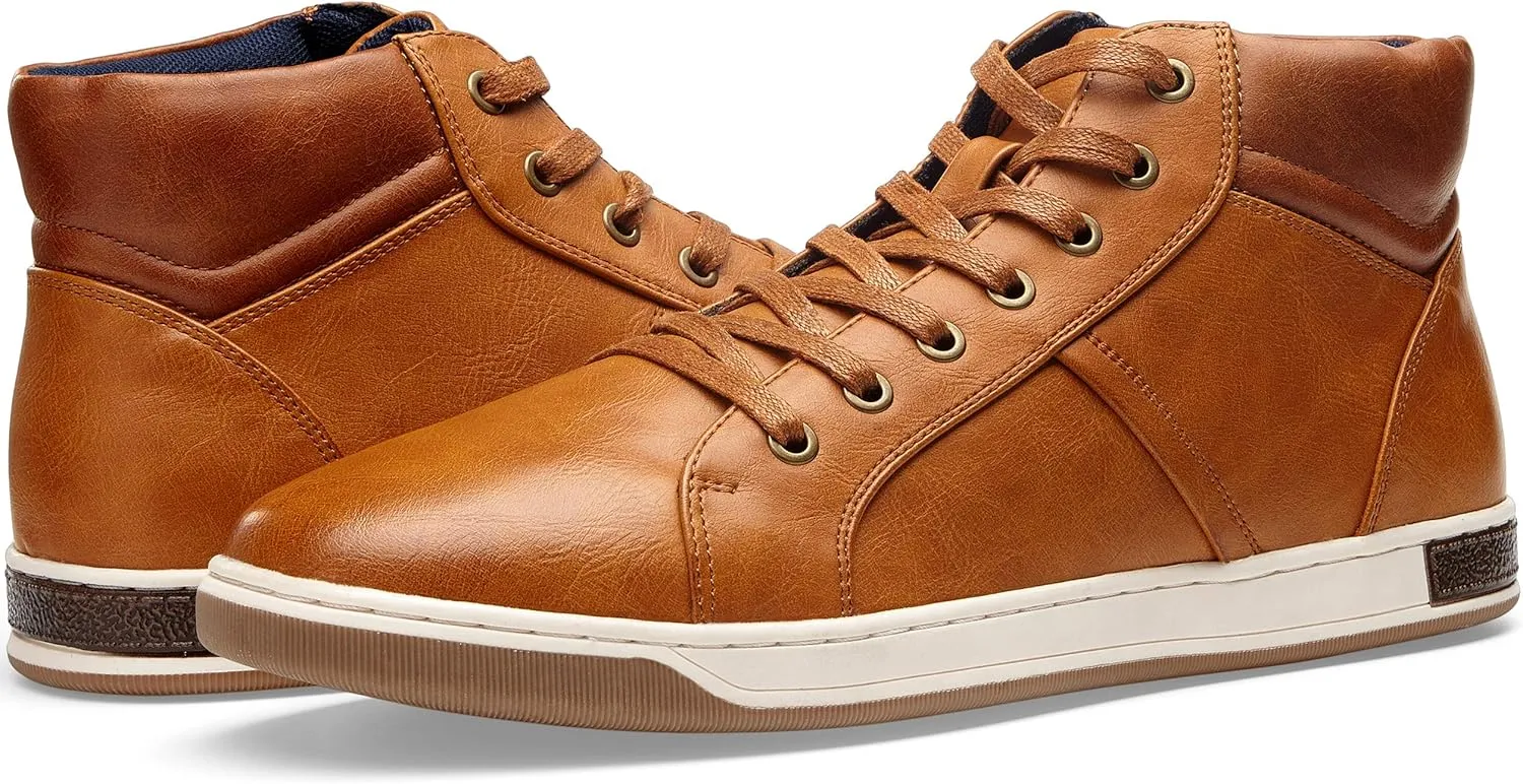 Jousen Men's Casual Shoes High Top Fashion Sneaker Lightweight Men Boots Shoes
