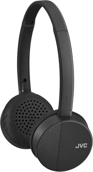 JVC HA-S23W Wireless Headphones - On Ear Bluetooth Headphones, Foldable Flat Design, 17-Hour Long Battery Life (Black)