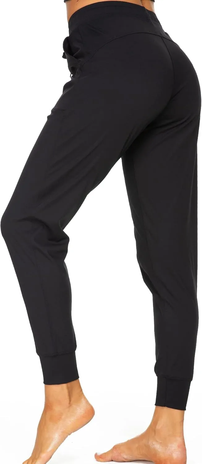 Kcutteyg Womens Joggers with Pockets, Lightweight Quick Dry Athletic Workout Soft Pants for Gym, Yoga, Running