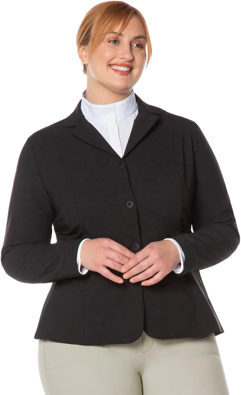Kerrits Women's Equestrian Stretch Competitor Coat – 3-Snap, Lightweight English Horse Show Jacket, Machine Wash