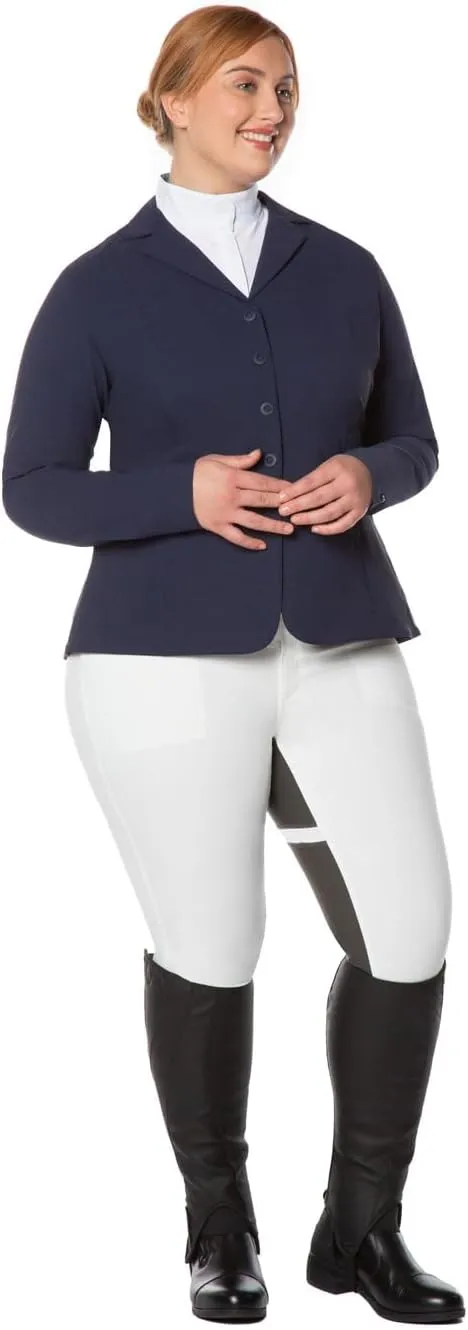 Kerrits Women's Equestrian Stretch Competitor Coat – 4-Snap, Lightweight English Horse Show Jacket, Machine Wash