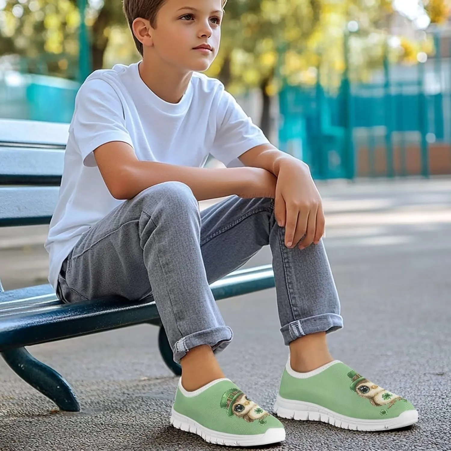 Kids Lightweight Athletic Fashion Sneaker Jogging Running Sports Shoes