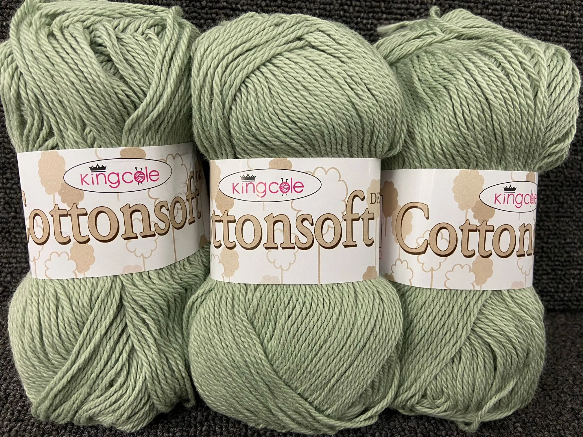 King Cole Cottonsoft Double Knit Yarn/Wool 100% Cotton 100g Ball Various Colours