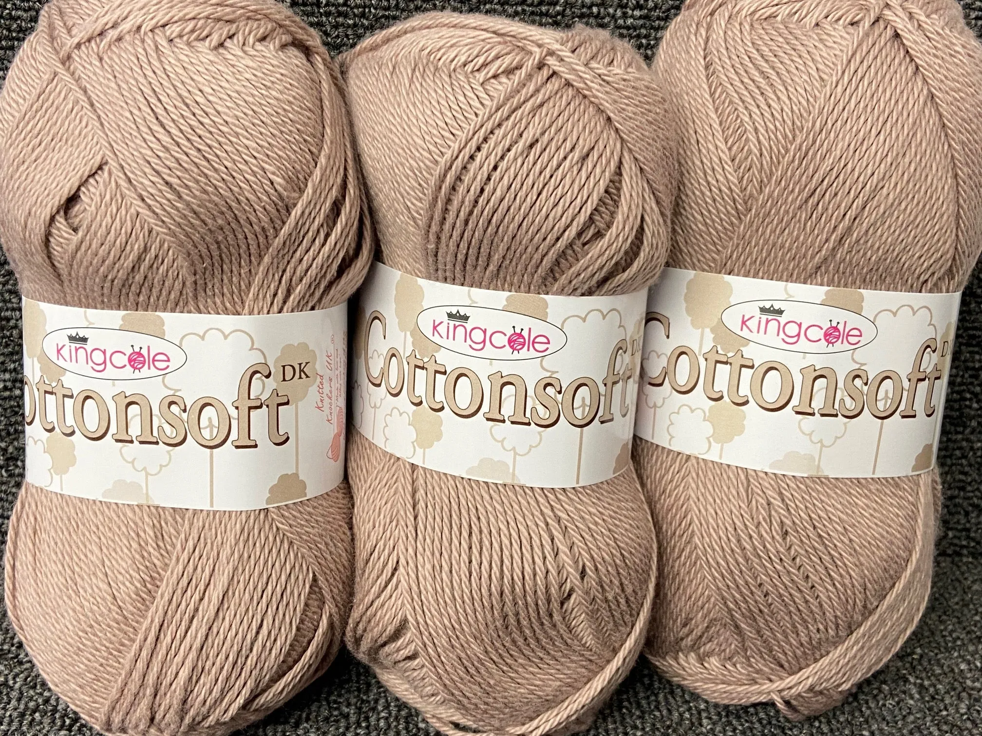 King Cole Cottonsoft Double Knit Yarn/Wool 100% Cotton 100g Ball Various Colours