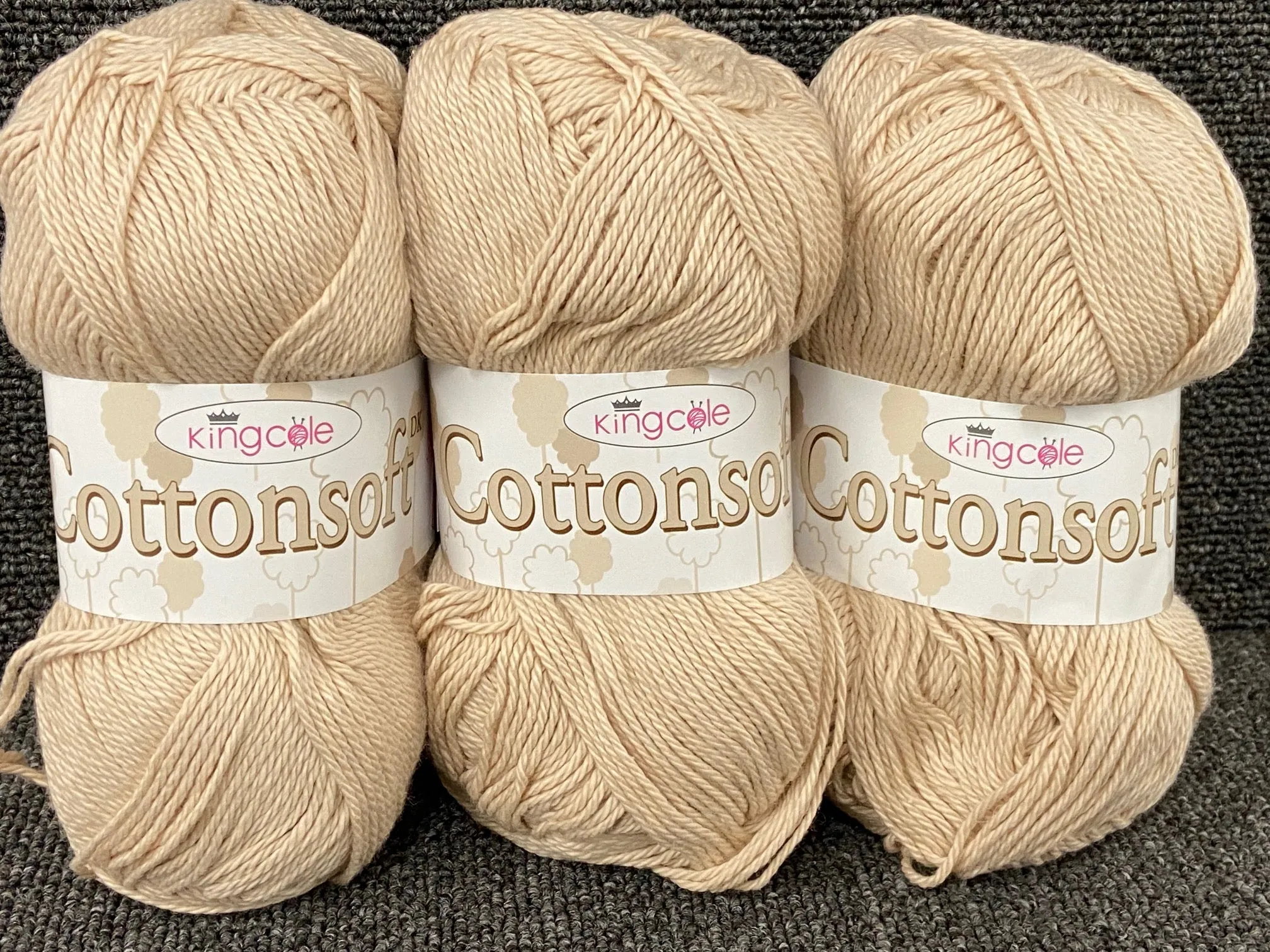 King Cole Cottonsoft Double Knit Yarn/Wool 100% Cotton 100g Ball Various Colours