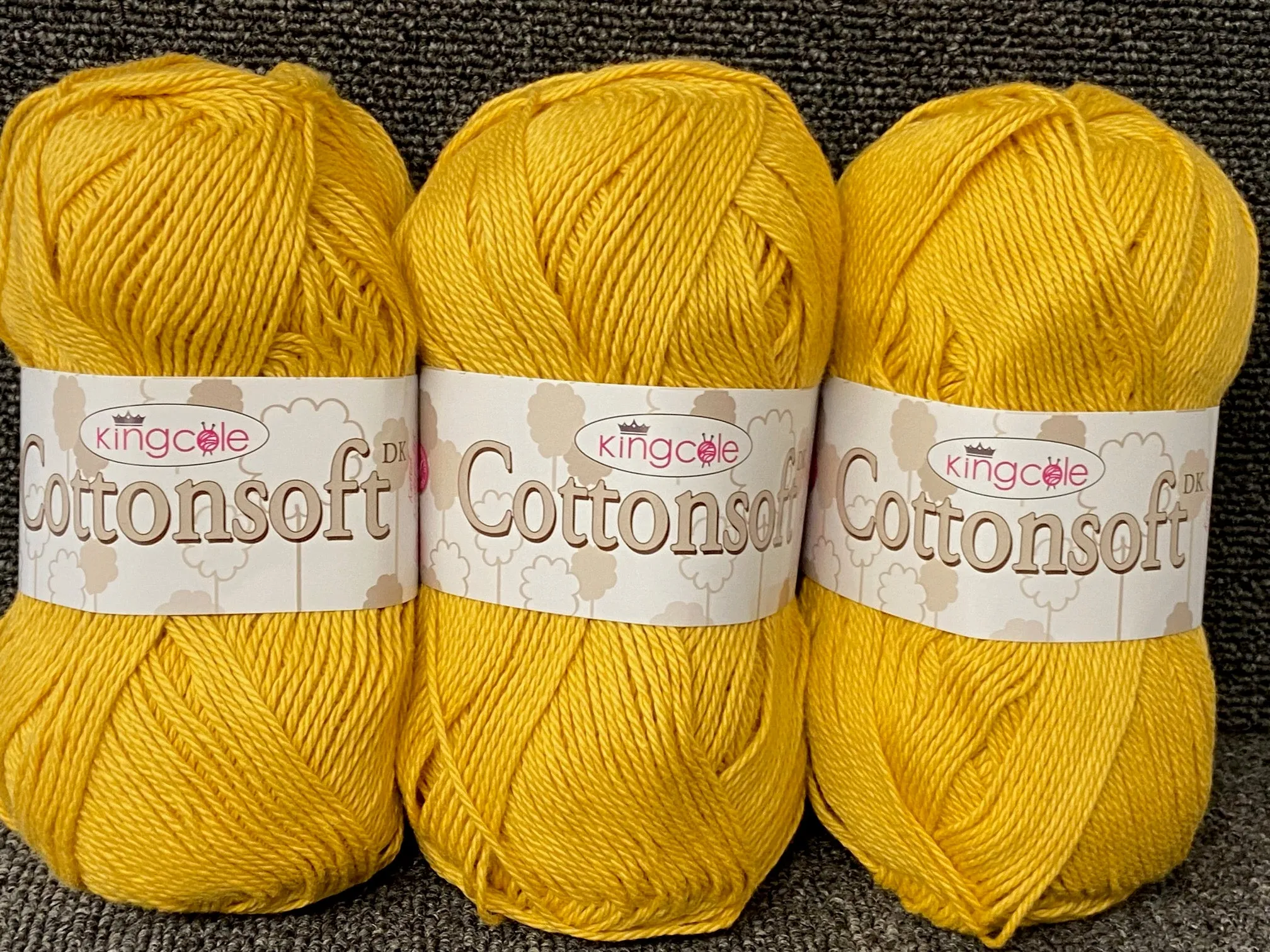 King Cole Cottonsoft Double Knit Yarn/Wool 100% Cotton 100g Ball Various Colours