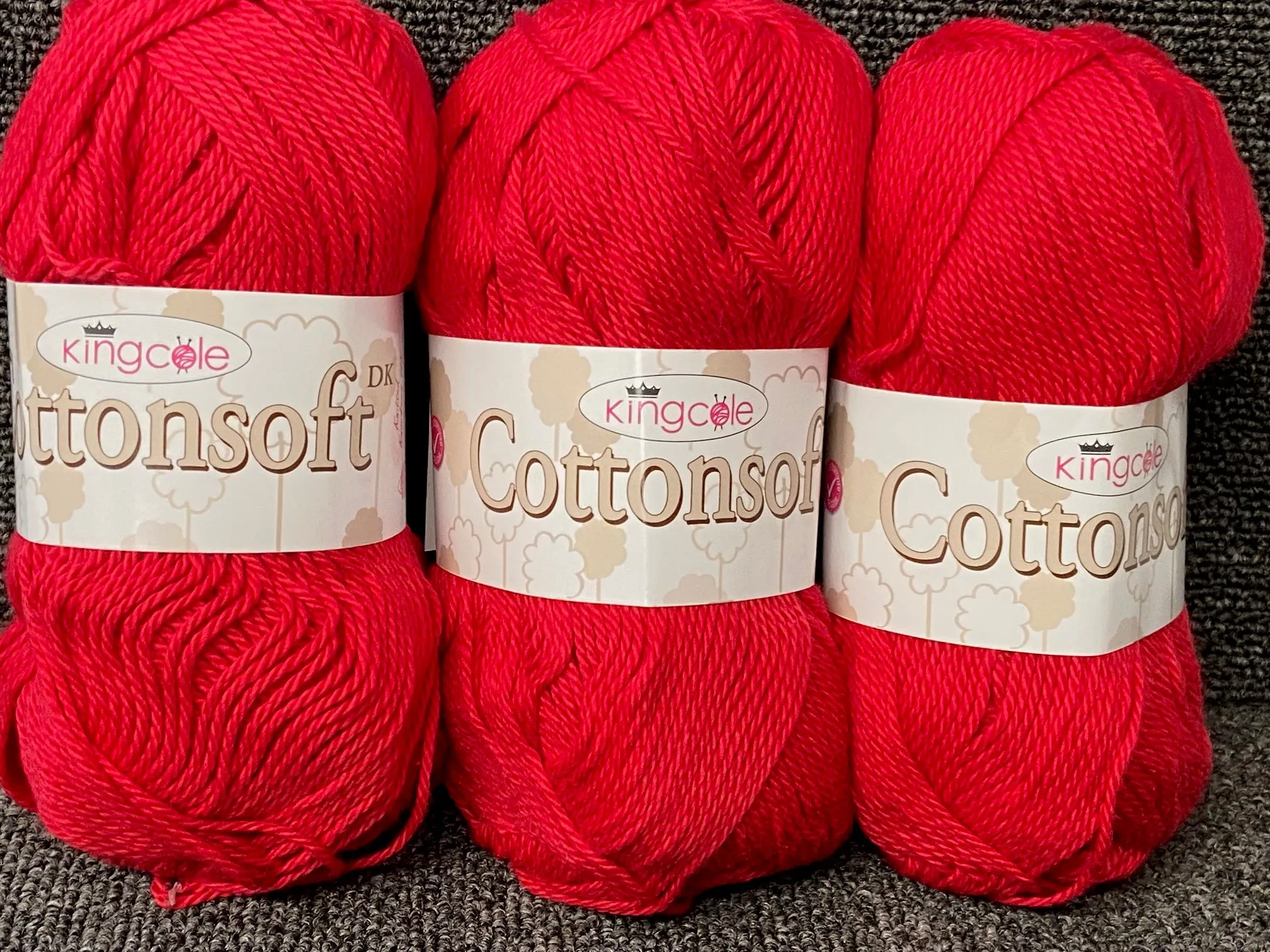 King Cole Cottonsoft Double Knit Yarn/Wool 100% Cotton 100g Ball Various Colours
