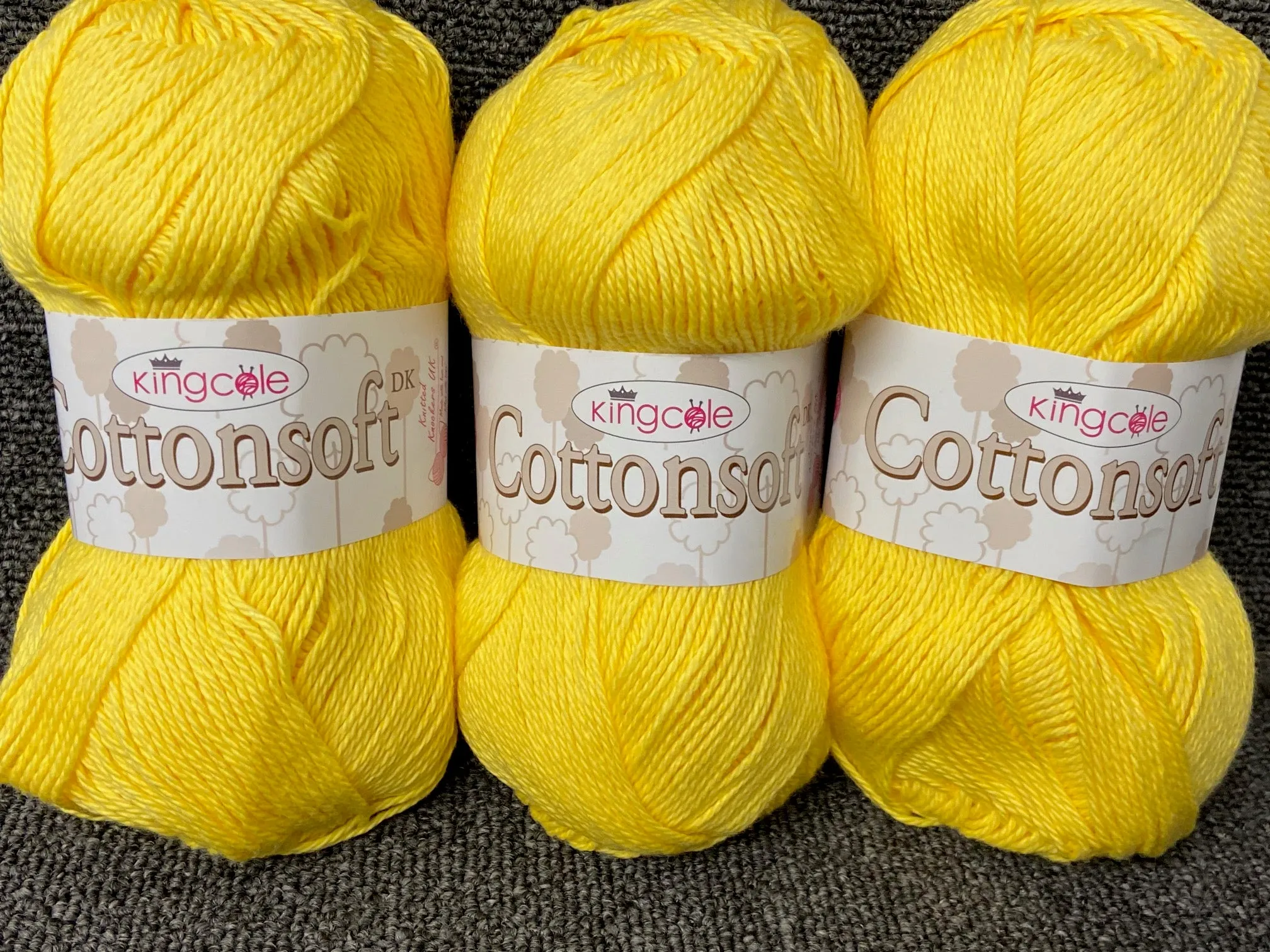 King Cole Cottonsoft Double Knit Yarn/Wool 100% Cotton 100g Ball Various Colours