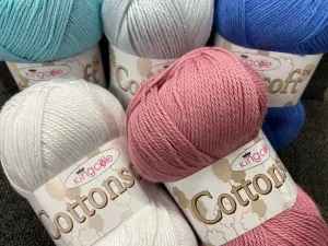 King Cole Cottonsoft Double Knit Yarn/Wool 100% Cotton 100g Ball Various Colours