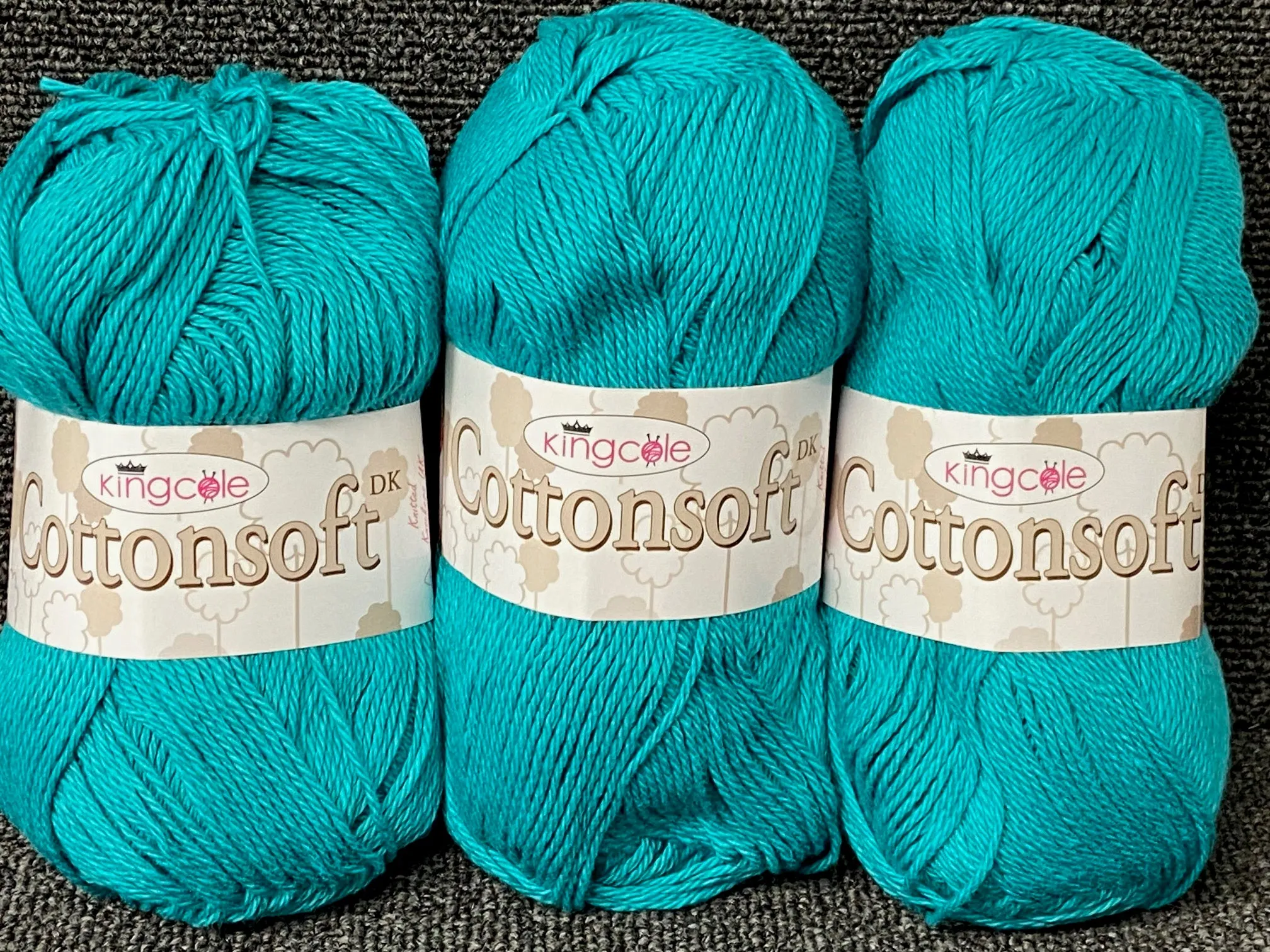 King Cole Cottonsoft Double Knit Yarn/Wool 100% Cotton 100g Ball Various Colours