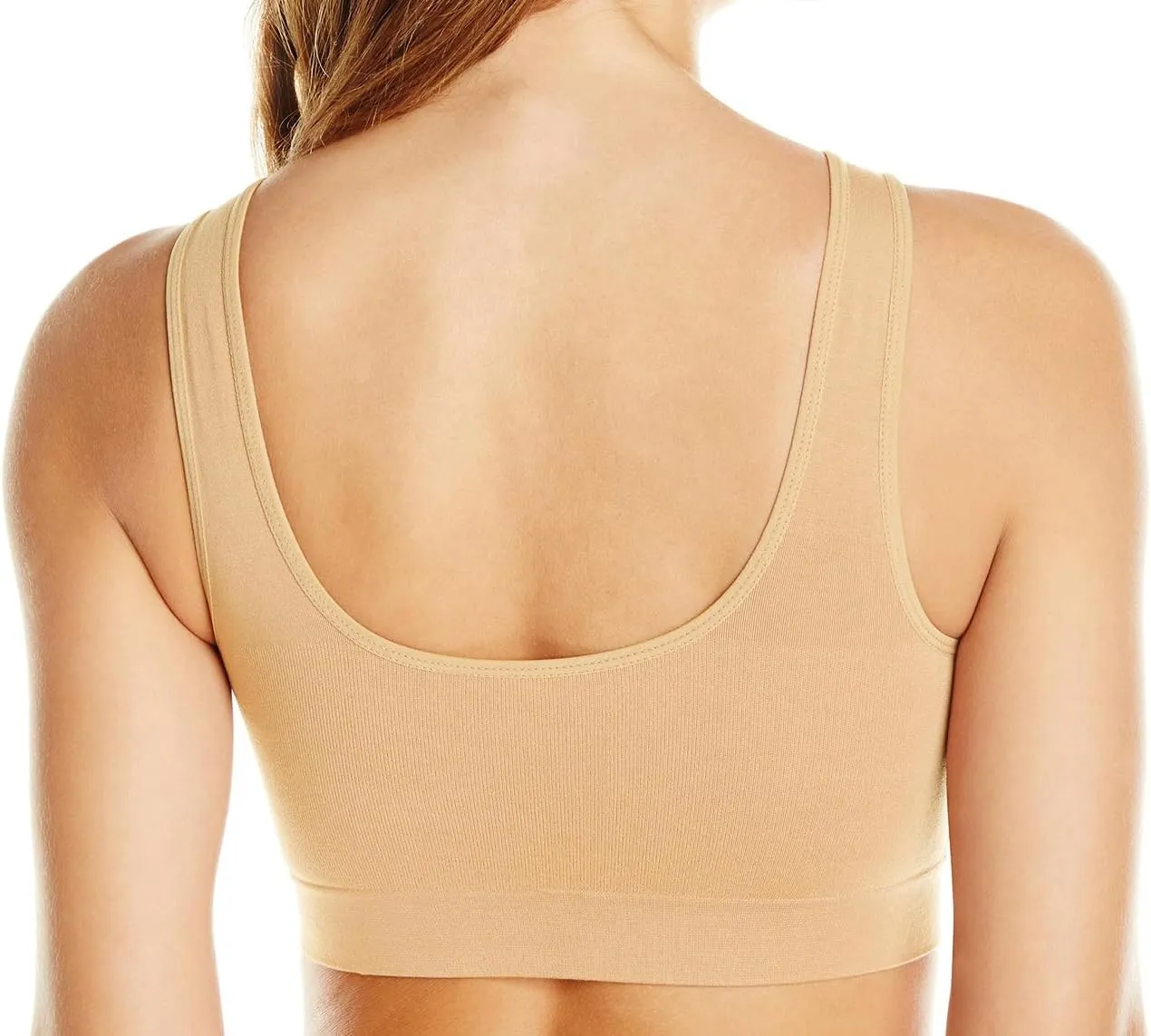 KINYAOYAO 3 Pack Women's Ultimate Comfy Medium Support Seamless Wireless Sports Bra with Removable Pads
