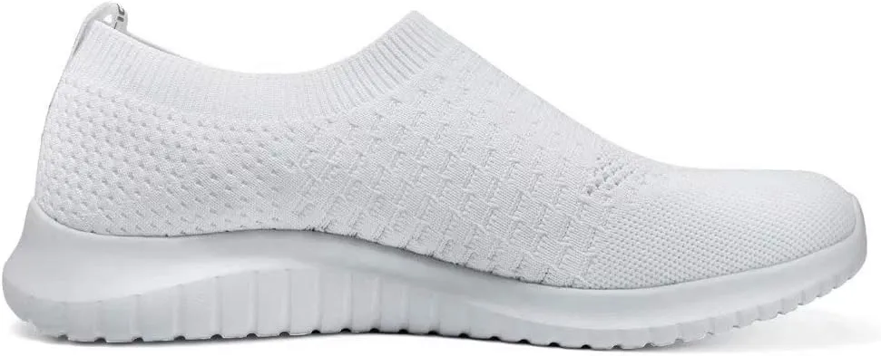 konhill Men's Athletic Walking Shoes - Lightweight Casual Knit Slip on Sneakers