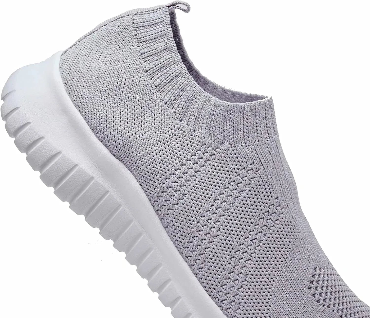 konhill Men's Athletic Walking Shoes - Lightweight Casual Knit Slip on Sneakers