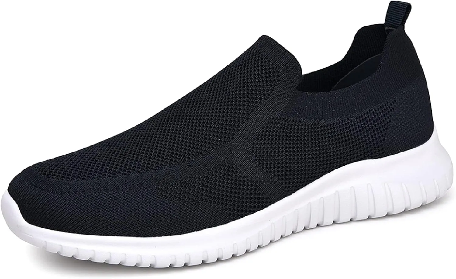 konhill Men's Breathable Tennis Shoes - Slip on Walking Casual Athletic Sneakers Shoes