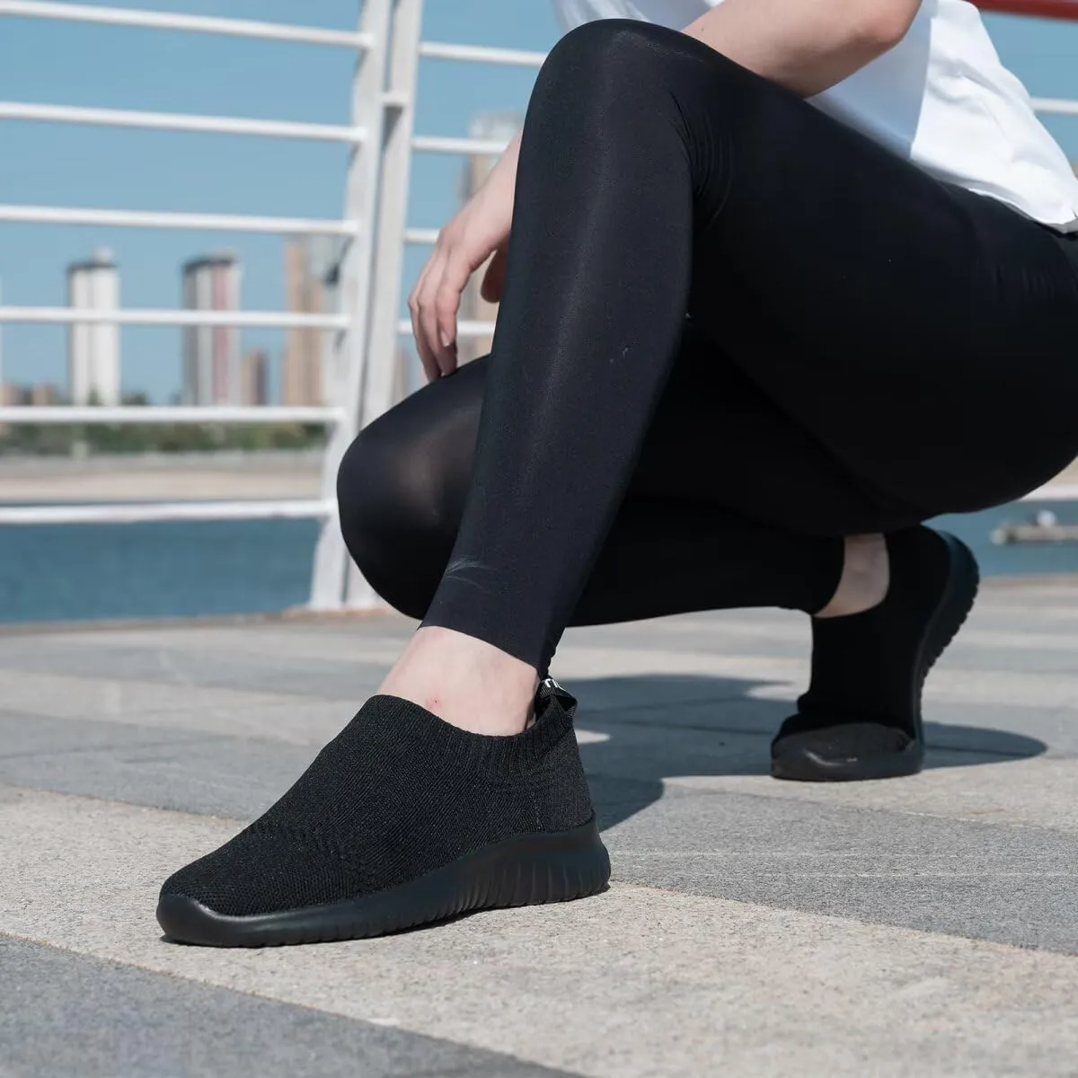 konhill Women's Slip On Sneakers Non Slip Walking Shoes Breathable Mesh Work Casual Lightweight Tennis Workout Shoes