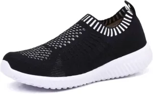 konhill Women's Slip On Walking Shoes Breathable Mesh Sneakers Work Casual Tennis Shoes