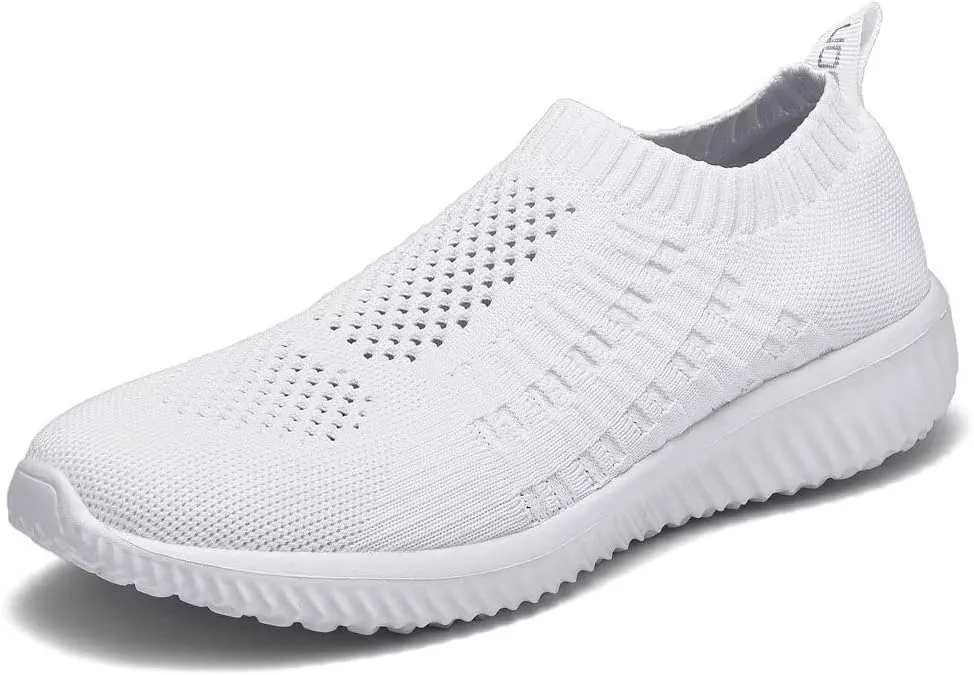konhill Women's Slip On Walking Shoes Breathable Mesh Sneakers Work Casual Tennis Shoes