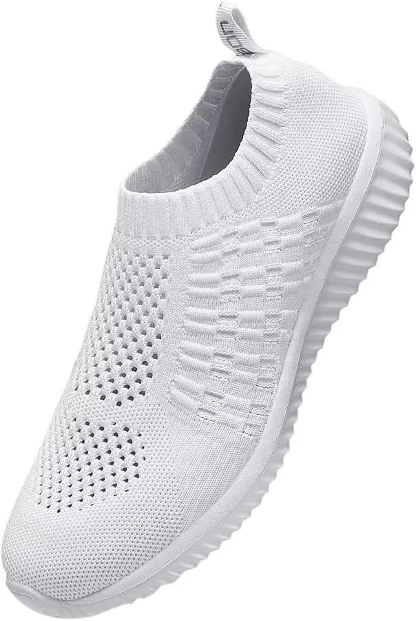 konhill Women's Slip On Walking Shoes Breathable Mesh Sneakers Work Casual Tennis Shoes