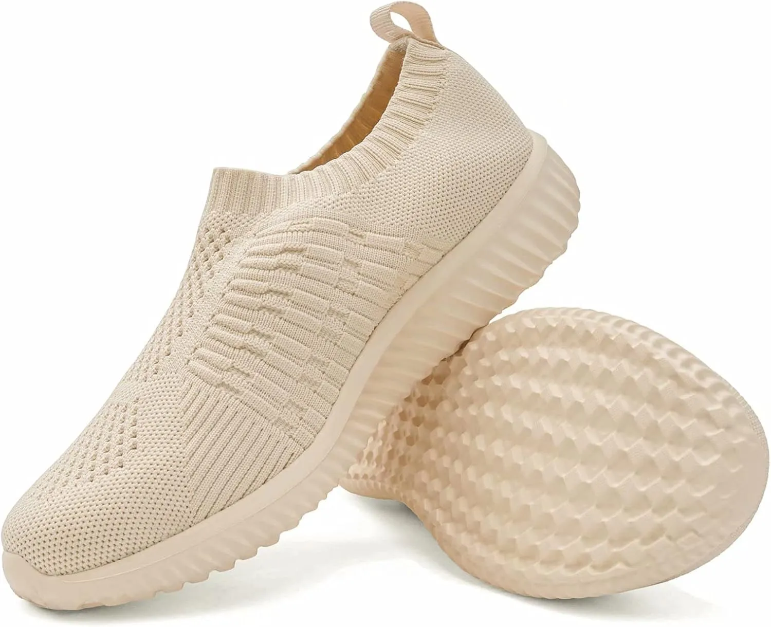konhill Women's Slip On Walking Shoes Breathable Mesh Sneakers Work Casual Tennis Shoes