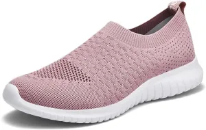 konhill Women's Walking Tennis Shoes - Lightweight Athletic Casual Gym Slip on Sneakers