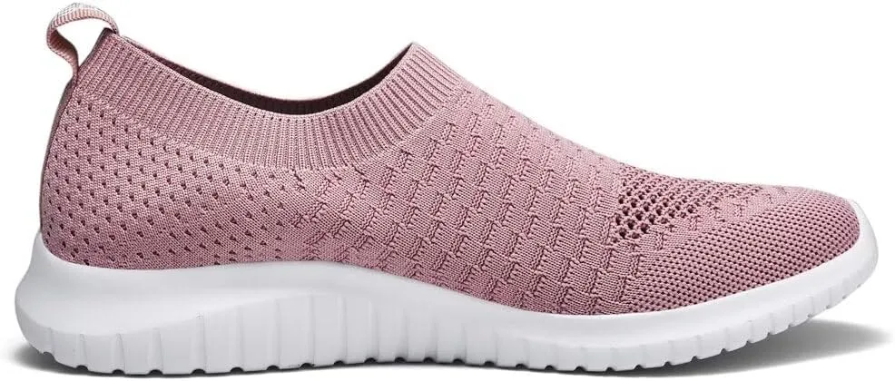 konhill Women's Walking Tennis Shoes - Lightweight Athletic Casual Gym Slip on Sneakers