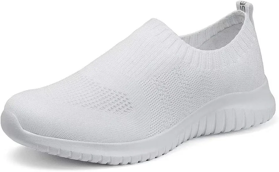 konhill Women's Walking Tennis Shoes - Lightweight Athletic Casual Gym Slip on Sneakers