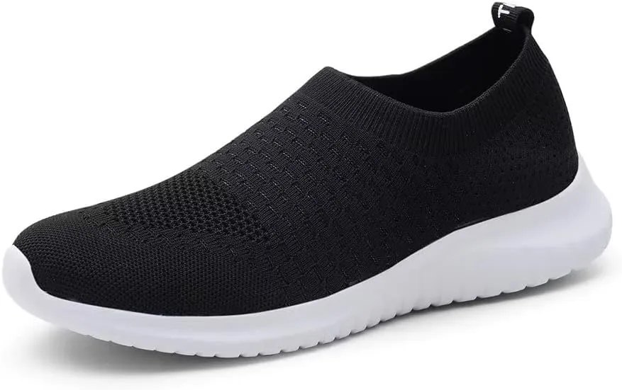 konhill Women's Walking Tennis Shoes - Lightweight Athletic Casual Gym Slip on Sneakers