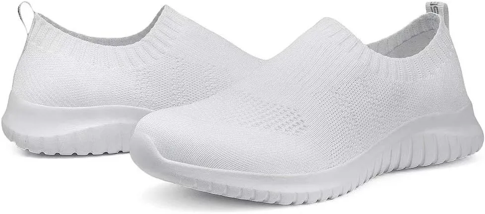 konhill Women's Walking Tennis Shoes - Lightweight Athletic Casual Gym Slip on Sneakers