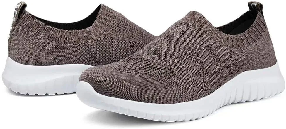 konhill Women's Walking Tennis Shoes - Lightweight Athletic Casual Gym Slip on Sneakers