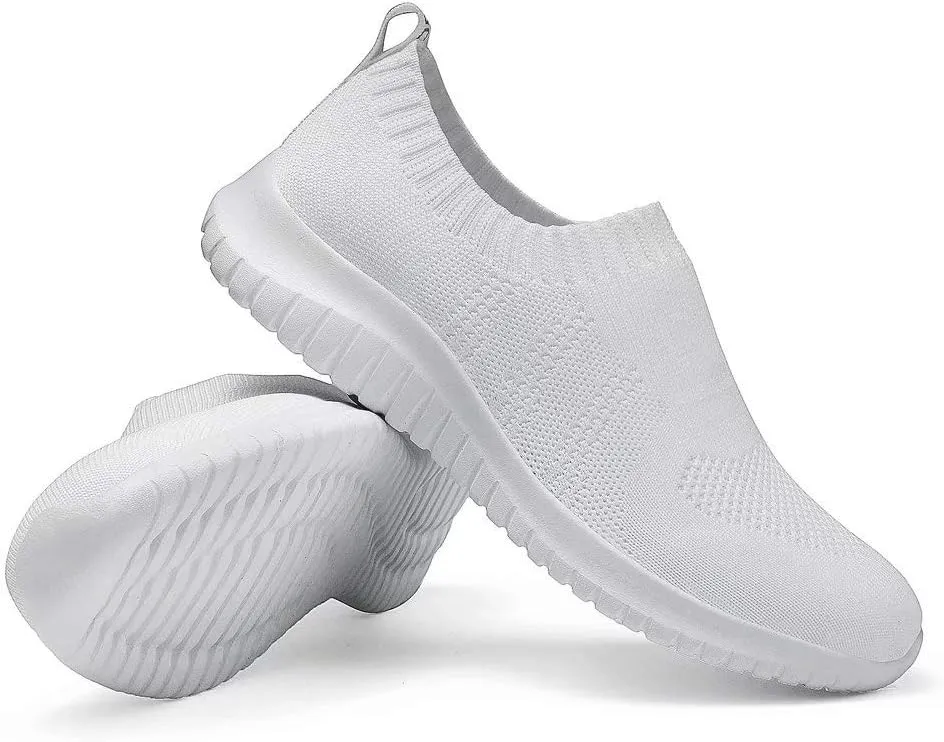 konhill Women's Walking Tennis Shoes - Lightweight Athletic Casual Gym Slip on Sneakers