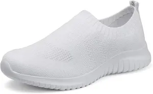 konhill Women's Walking Tennis Shoes - Lightweight Athletic Casual Gym Slip on Sneakers